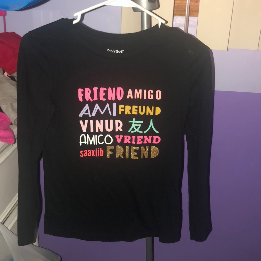 Cat&Jack Long Sleeve Friendly t-shirt